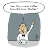 Cartoon: Reklamation (small) by Lo Graf von Blickensdorf tagged kaffee,starker,cappuccino,karikatur,lo,graf,cartoon,herr,ober,cafe,restaurant,schwacher,reklamation,bohnenkaffee