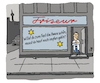 Cartoon: Schaufensterwerbung (small) by Lo Graf von Blickensdorf tagged pandemie,corona,werbung,friseur,frisör,frisörsalon,friseursalon,damen,herren,haarschnitt,dauerwelle,haare,schneiden,fest,festtage,schön,impfen,gehen,reklame,2g