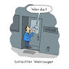 Cartoon: Schlechter Wahrsager (small) by Lo Graf von Blickensdorf tagged hellseher,wahrsager,esoterik,vorraussage,zukunft,anklopfen,mann,merkel,scholz,baerbock,schlecht,versager,cartoon,lo,karikatur