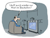 Cartoon: Schlechtes Programm (small) by Lo Graf von Blickensdorf tagged fernsehen,programm,fernsehprogramm,zdf,ard,rtl,sat1,küche,karikatur,lo,graf,cartoon,fernsehsessel,tv,bildschirm