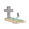 Cartoon: Selfie (small) by Lo Graf von Blickensdorf tagged selfie,grab,tod,tot,friedhof