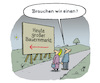 Cartoon: Shoppen (small) by Lo Graf von Blickensdorf tagged bauernmarkt,markt,bauern,konsum,landwirtschaft,ehepaar,beziehung,bauer,schild,cartoon,karikatur,lo,landwirt,nann,frau,shopping,shoppen