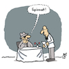 Cartoon: Spionage (small) by Lo Graf von Blickensdorf tagged james,bond,spion,ernährung,spinat,spionage,wortspiel,mad,bka,bundeswehr,agent,karikatur,lo,graf,cartoon,geheimagent,spionieren,kalter,krieg,militär