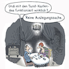 Cartoon: Tarotkarten (small) by Lo Graf von Blickensdorf tagged wahrsagerin hellseherin esoterik tarot handlesen hexe zigeunerin salon vorhersage kaffeesatz cartoon karikatur lo kartenlegen tarock spielkarten zukunft crowley der narr alchemie numerologie astrologie marilyn manson