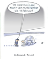 Cartoon: Tatort (small) by Lo Graf von Blickensdorf tagged krimi,alibi,tatort,kommissar,iglu,inuit,eskimo,norpol,polarnacht,grönland,polizei,verhör,vernehmung,karikatur,cartoon,humor,lo