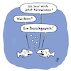 Cartoon: Tattoo (small) by Lo Graf von Blickensdorf tagged fische,tattoo,tätowierung,motiv,stechen,arschgeweih,barschgeweih,karikatur,lo,cartoon,wortspiel