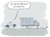 Cartoon: Tee (small) by Lo Graf von Blickensdorf tagged alkoholkontrolle,polizei,polizeikontrolle,verkehr,tee,kamille,kamillentee