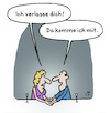 Cartoon: Trennung (small) by Lo Graf von Blickensdorf tagged beziehung,ehe,mann,frau,schluss,trennung,pärchen,paar,karikatur,lo,graf,cartoon,liebe