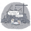 Cartoon: Ungemütlich (small) by Lo Graf von Blickensdorf tagged baustelle,kaffee,kellner,frau,ober,cartoon,lo,cafe,berlin,lärm,schmutz,unruhe,ungemütlich,karikatur,stadt,umwelt,wohnungsbau,fluglärm,ruhestörung,gesundheit