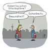 Cartoon: Urlaubspläne (small) by Lo Graf von Blickensdorf tagged urlaub,gesundheit,missverständnis,nachbarin,frau,straße,scharbeutz,ostsee,urlaubsort,karikatur,lo,graf,niesen,cartoon,urlaubspläne