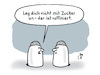Cartoon: Warnung (small) by Lo Graf von Blickensdorf tagged salzstreuer,zuckerstreuer,cartoon,salz,zucker,raffiniert,feinde