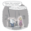 Cartoon: Weihnachten (small) by Lo Graf von Blickensdorf tagged mann,frau,ehepaar,weihnachten,geschenke,ehefrau,ehemann,zeitungsleser,beachtung,alltag,advent,feiertag