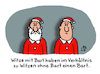 Cartoon: Witz mit Bart (small) by Lo Graf von Blickensdorf tagged weihnachtsmann liebe nikolaus bart witz mit mann karikatur graf lo cartoon advent dezember adventszeit weihnachtszeit kostüm lachen humor