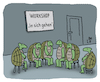 Cartoon: Workshop (small) by Lo Graf von Blickensdorf tagged in,sich,gehen,reptilien,testudines,meditation,schildkröte,panzer,workshop,tiere,karikatur,lo,graf,cartoon,gruppe,selbsthilfegruppe,gruppenarbeit,politik