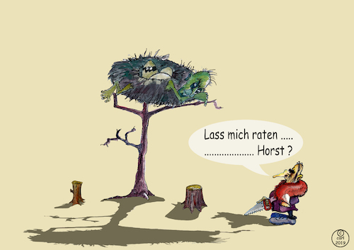 Cartoon: Horst ? (medium) by Karl tagged wer,bin,ich