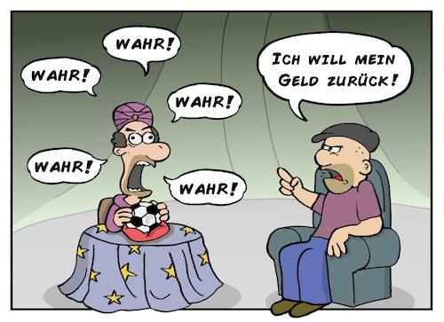 Cartoon: Wahrsager (medium) by freshdj tagged wahrsager