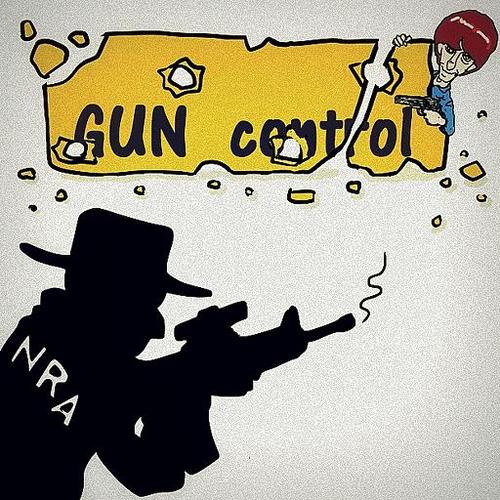Cartoon: guncontrol (medium) by takeshioekaki tagged guncontrol,national,rifle,association