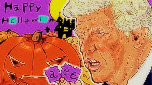 Cartoon: Halloween (medium) by takeshioekaki tagged halloween