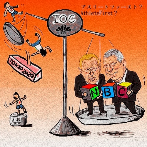 Cartoon: IOC (medium) by takeshioekaki tagged nbc