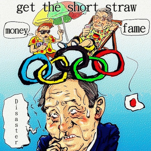 Cartoon: Japan (medium) by takeshioekaki tagged japan