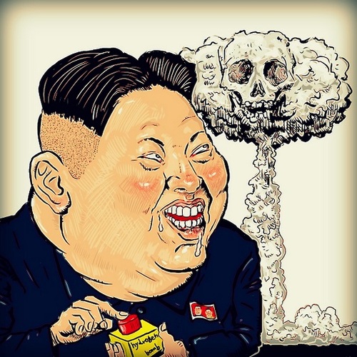 Image result for cartoon of kim jong un