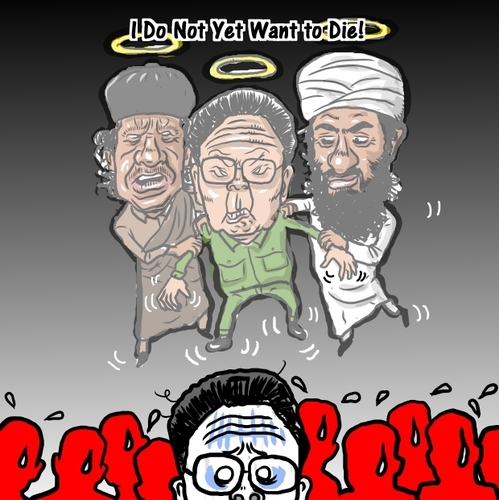 Cartoon: KIM JONG IL (medium) by takeshioekaki tagged kim,jong,il