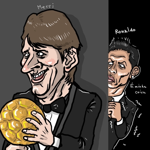 Messi. By takeshioekaki | Sports Cartoon | TOONPOOL