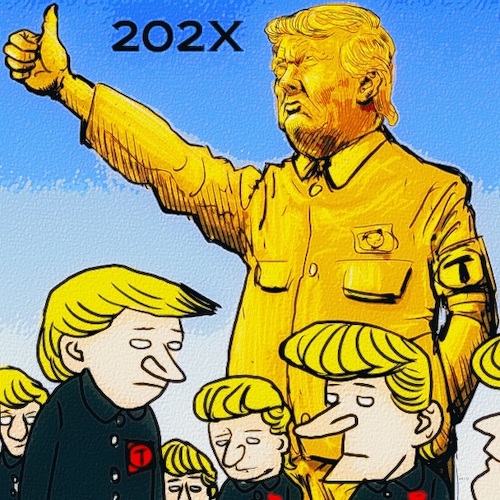 Cartoon: Near future (medium) by takeshioekaki tagged trump