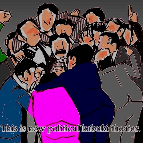 Cartoon: Politics of Japan (medium) by takeshioekaki tagged japan