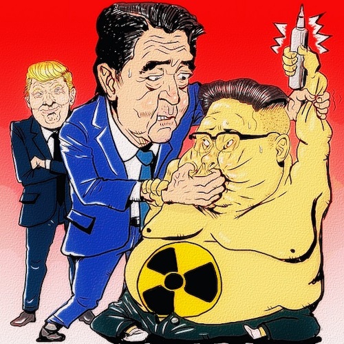 Cartoon: talk (medium) by takeshioekaki tagged kim,jong,un