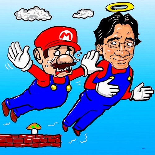 Cartoon: ThankYouIwata (medium) by takeshioekaki tagged wii