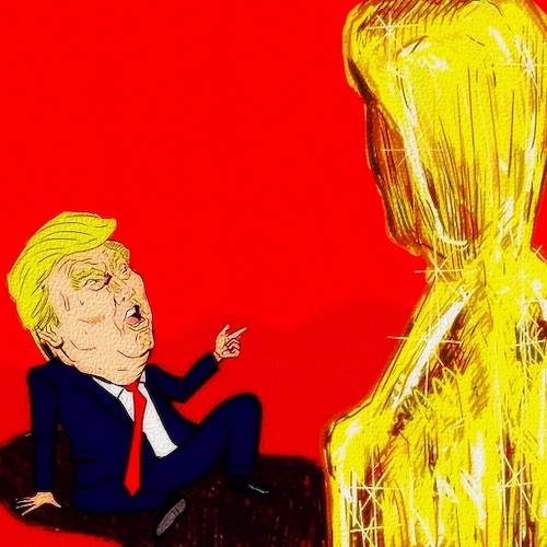 Cartoon: you are fired!! (medium) by takeshioekaki tagged trump