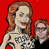 Cartoon: Angelina Jolie (small) by takeshioekaki tagged angelina