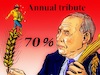 Cartoon: Annual tribute (small) by takeshioekaki tagged putin