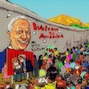 Cartoon: beyond the border (small) by takeshioekaki tagged joebiden