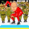 Cartoon: Border (small) by takeshioekaki tagged putin