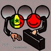 Cartoon: bribe? (small) by takeshioekaki tagged olympia