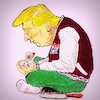 Cartoon: GentleTrump (small) by takeshioekaki tagged trump