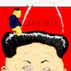 Cartoon: lofted trajectory (small) by takeshioekaki tagged kim