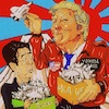 Cartoon: merchant of death (small) by takeshioekaki tagged trump