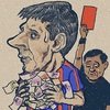 Cartoon: Messi. (small) by takeshioekaki tagged messi,tax