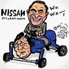 Cartoon: NISSAN (small) by takeshioekaki tagged nissan