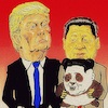 Cartoon: thoughtful gift (small) by takeshioekaki tagged trump