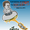 Cartoon: TOP SECRET (small) by takeshioekaki tagged topsecret,julianpaulassange,wikileaks