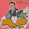Cartoon: Yanukovych (small) by takeshioekaki tagged yanukovych,fugitive