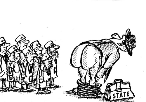 corruption By vadim siminoga | Politics Cartoon | TOONPOOL