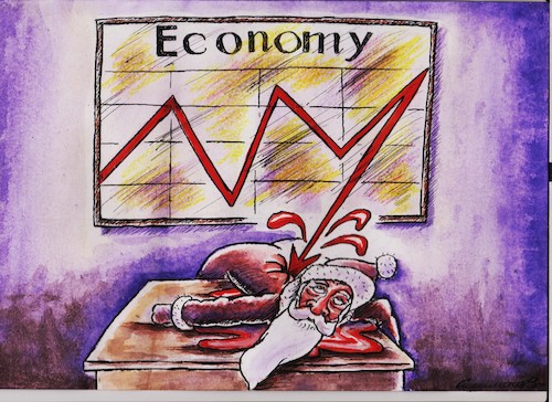 Cartoon: economy (medium) by vadim siminoga tagged covid,crisis,vaccine,economy,money,immigration