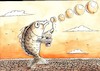 Cartoon: a fish (small) by vadim siminoga tagged global,warming