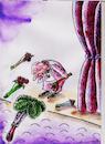 Cartoon: Fan (small) by vadim siminoga tagged flowers,artist,fans,theater,rhubarb,culture,leisure