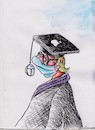 Cartoon: Student (small) by vadim siminoga tagged ppandemic,education,closure,of,schools,universities,collegesandemic,colleges